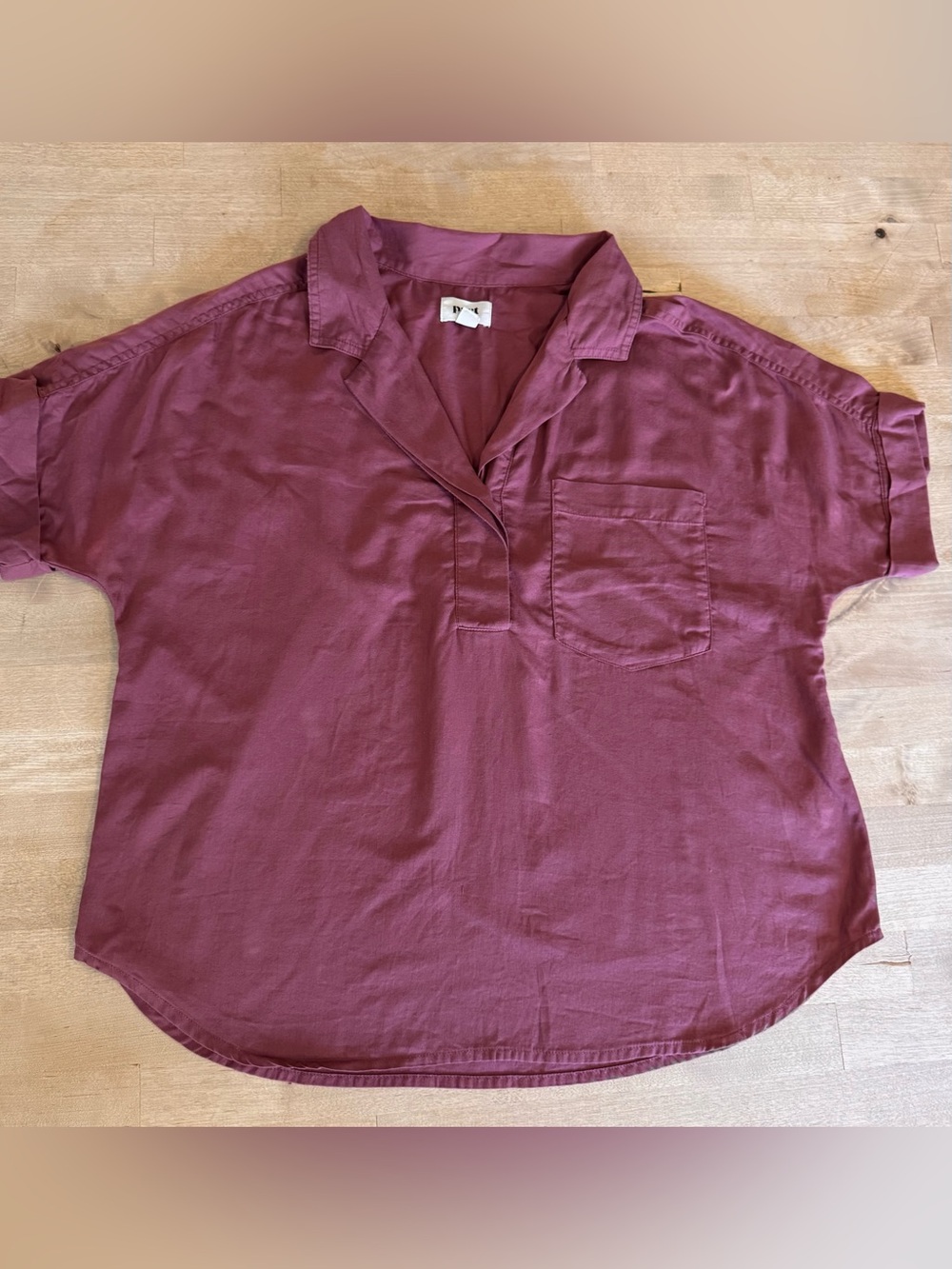 Women's Sunset Lightweight Cotton Popover Top mauve
